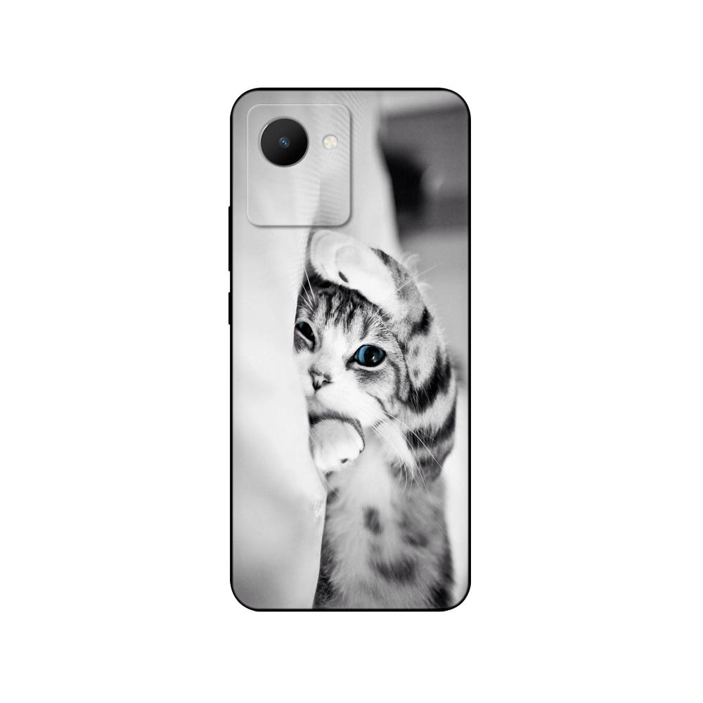 Für Realme C30 Hülle Rückseite für OPPO RealmeC30 4G C 30 Handyhülle Weiche Silikonhülle Schutzstoßfänger Funda Schwarze TPU-Hülle