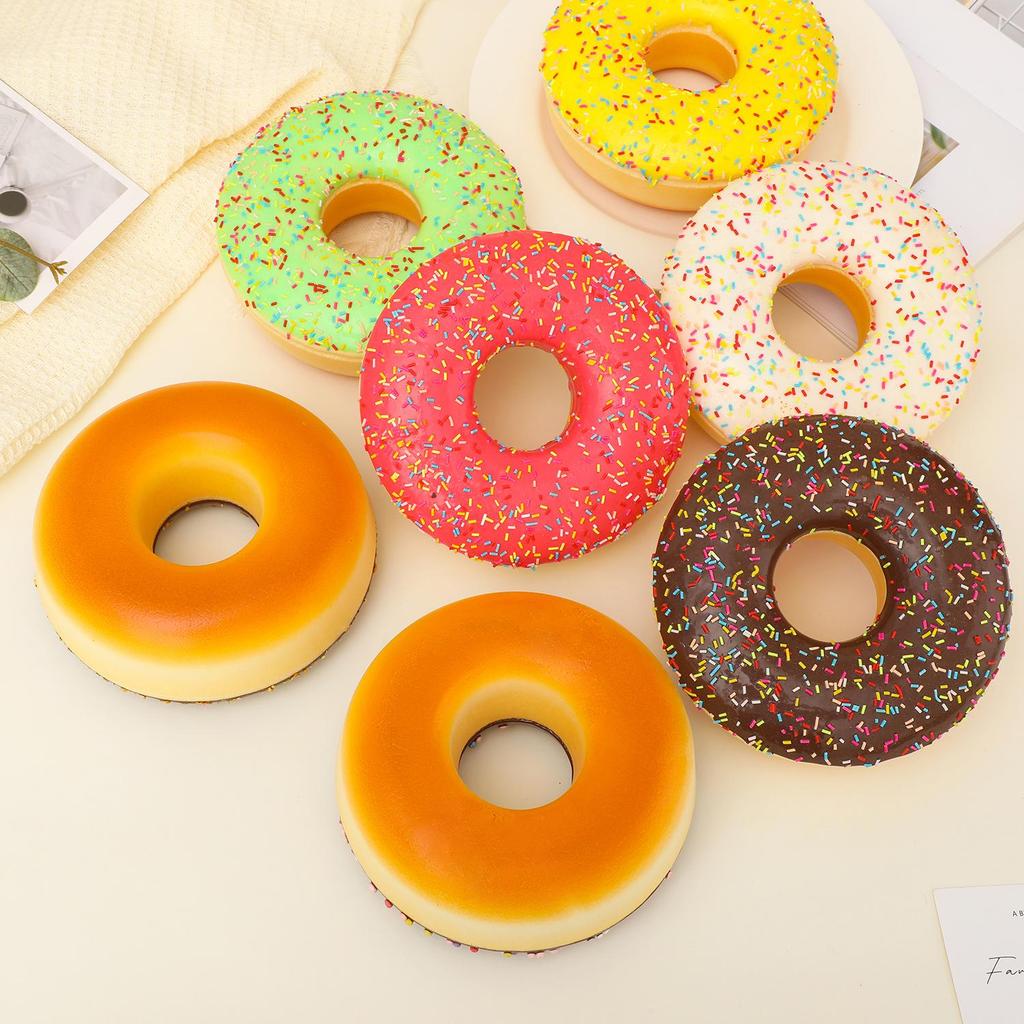Large 17cm Sprinkle Donut Simulation Model Ornament