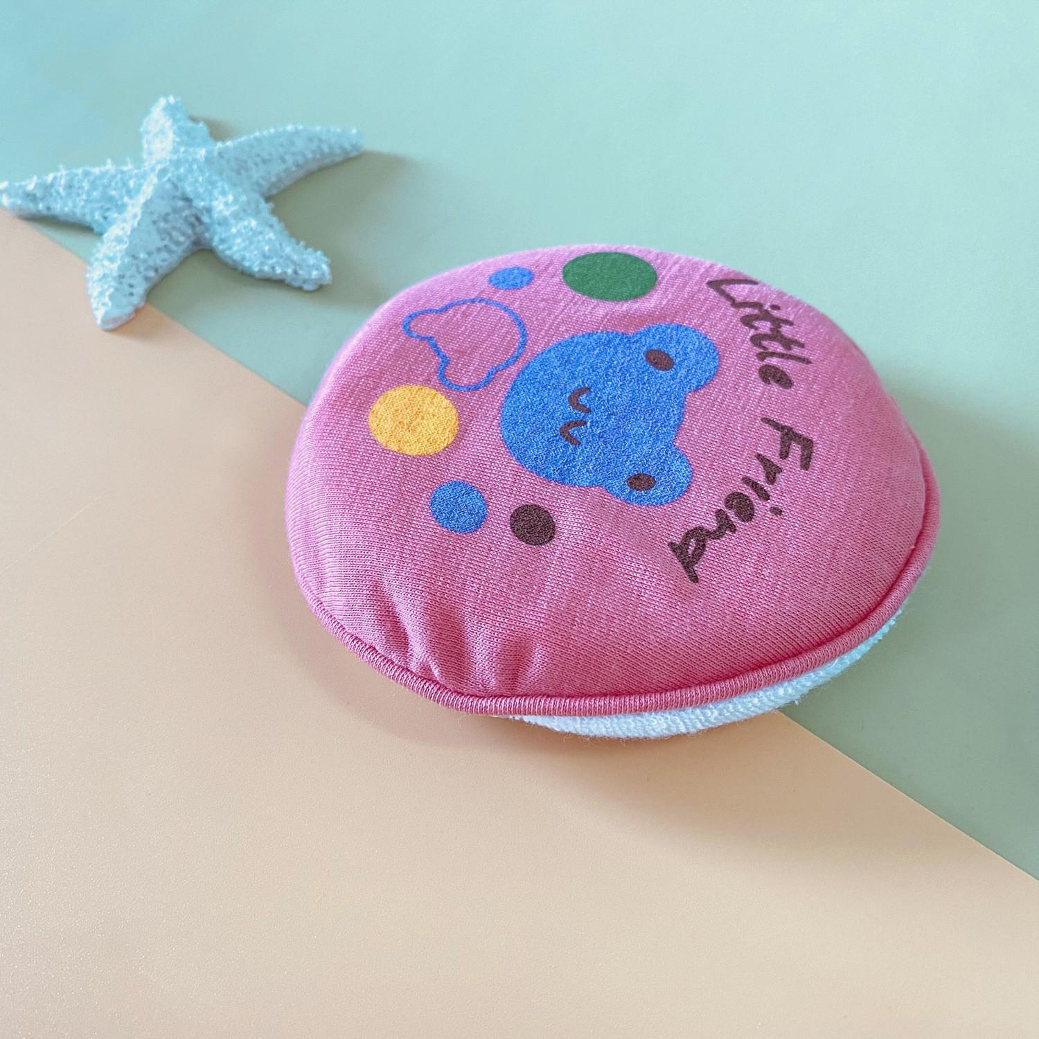 

2025 Baby Bath Care Cotton Scrubber & Cartoon Sponge Ball Set Thickness approx. 2.5CM