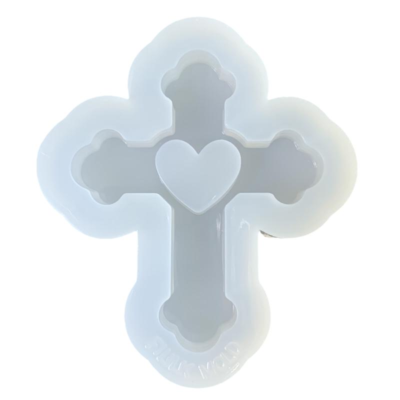 Versatile and Flexible Silicone Shaker Mold with Crosses Strap Pattern for Epoxy Resin Art and Jewelry Making 1