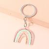 Nuevos Llaveros Arcoíris Coloridos para Llave de Coche Regalo Souvenir para Mujeres Hombres Colgantes para Bolso DIY Llavero Colgante Accesorios de Joyería