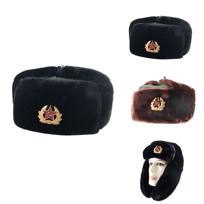Ushanka Warm Hats Men Caps 