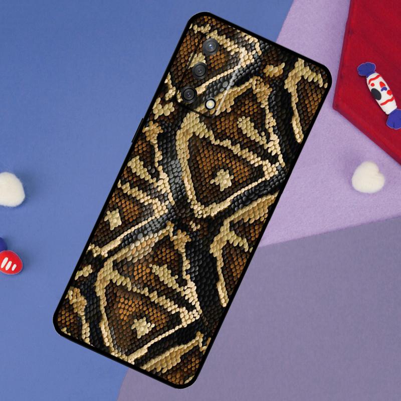 Snake Skin Print Case For Oppo A60 A80 A40 A6 A5 Pro A15 A16 A17 A57 A94 A74 A54 A76 A96 A18 A38 A58 A78 A98