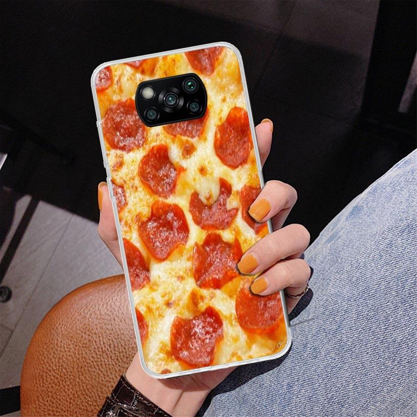Food French Fries Beer Cheese Phnoe Case for Xiaomi Poco X5 X6 X7 Pro X4 Gt F7 Ultra M8 M7 Redmi 15C 15 13C 13 12C 12 Unique Cov