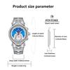 1pc men's watch, unique irregular wave-shaped case, Y2K futuristic date display, alloy strap for casual quartz watch, suitable f