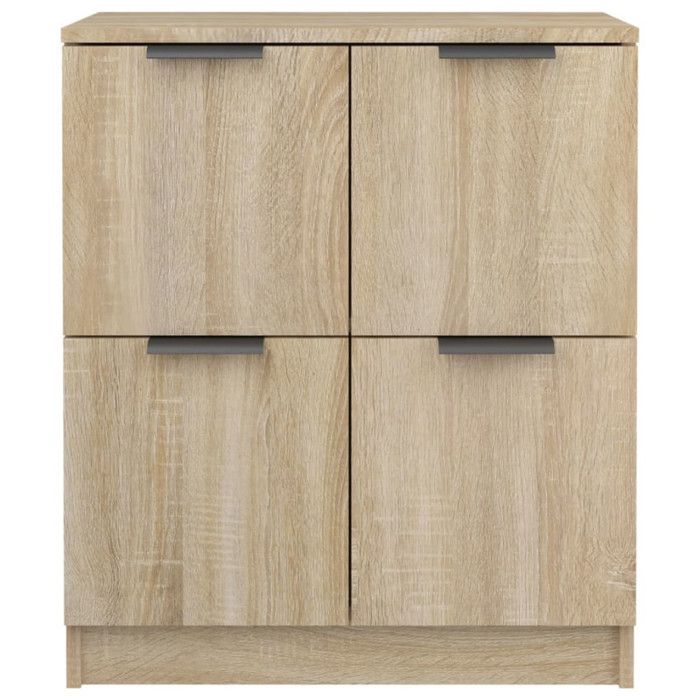 VidaXL Buffets 2 pcs Chêne Sonoma 60x30x70 cm Bois d'ingénierie 3115806