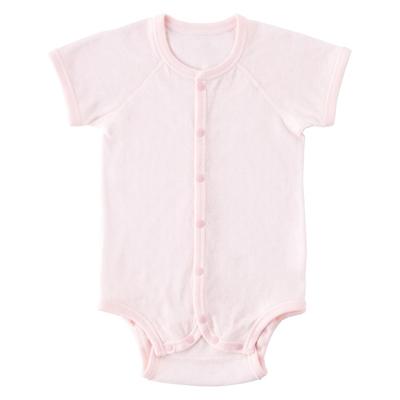 Mini Size Smile Made In Japan [Baby Castle] Front-opening All-in-one 70, Cotton, Pink,