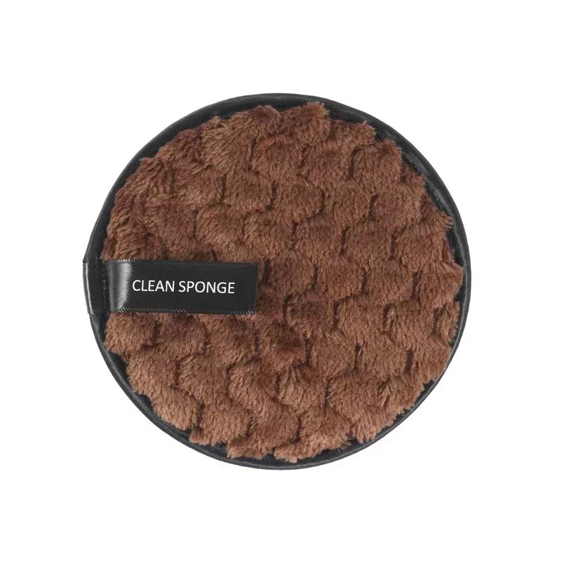 1Pcs Fiber Makeup Remover Pad Reusable Face Clean Sponge Cloth Towel Cosmetic Puff Make Up Accessories