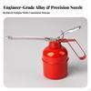 HandOperated HighPressure Oil Can | Narrow Pointed Metal Nozzle, with Flexible Hose, for