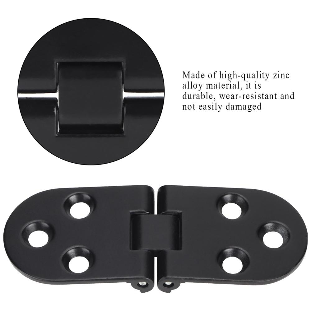 4 Pcs 80*30mm Folding Table Hinges Black Cabinet Door Hinges Durable Flip Top Hinges  Furniture