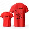 Eat Sleep Fishing Heartbeat Unisex T-Shirts Tops Unisex Fisherman Fish T-shirt Short Sleeve Fashion Brand Loose Tee Shirt for Male