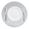 Round Placemats and Coasters Set of 6 Christmas Placemats Washable Placemats 34/38cm Woven Placemats Christmas Round Placemats