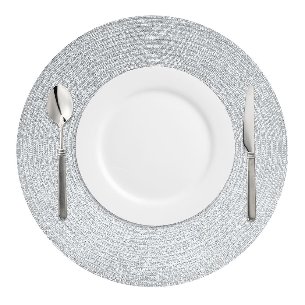 Round Placemats and Coasters Set of 6 Christmas Placemats Washable Placemats 34/38cm Woven Placemats Christmas Round Placemats