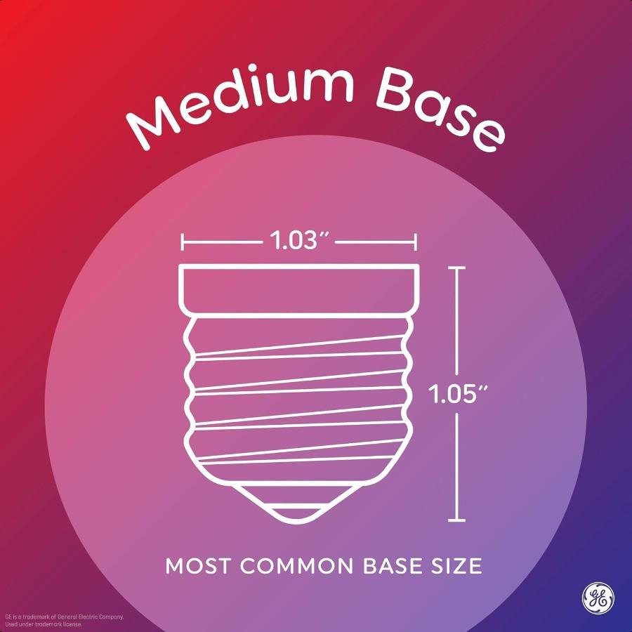 GE Relax LED Light Bulbs 60 Watt Soft White A19 4 Pack