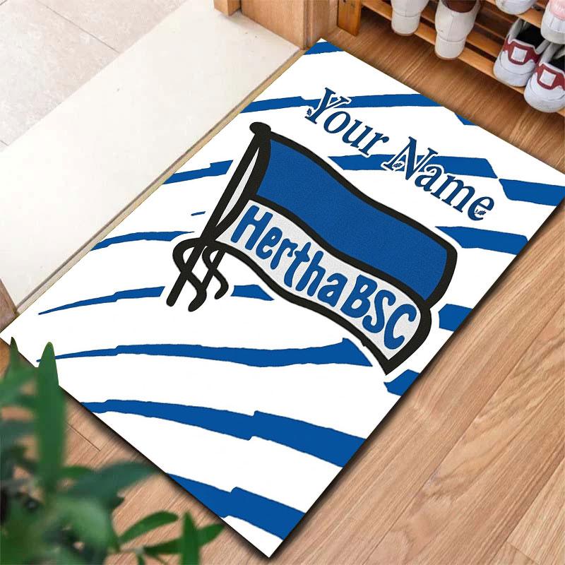 Hertha BSC Custom Name Carpet Rug for Living Room Bedroom Home Sofa Decoration,Kids Play Non-slip Floor Mat