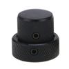 Musiclily Pro Steel Universal Metal Stack Knobs for Electric Black of Guitar/Bass, (Set 2)