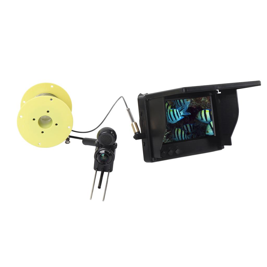 Underwater Fishing Camera HD 1080P 195 Degrees  Wide Angle Underwater Fish Finder with 4.3 Inch IPS Screen