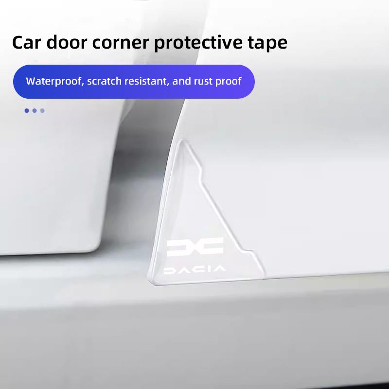 4Pcs Car Door Corner Anti-Collision Pad Scratch Protection Sticker For Dacia Logan Sandero Duster Lodgy Spring Jogger Dokker