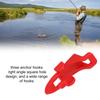 20PCS ABS Fish Lure Bait Holder with 3 Size Rubber Rings Fishing Rod Hook Holder  For Fishing Rod