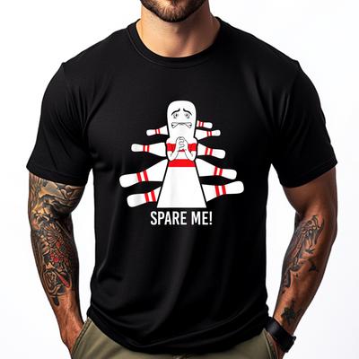 Funny Bowling Tshirt For Bowling Team Graphic T Shirts Men Cotton T Shirt Homme Aesthetic Mens Clothing