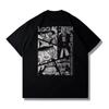 One Piece Nico Robin Manga Split Print Oversized Anime Streetwear Women And Men T-Shirt