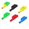 4mm Stackable Safety Banana Plug with Socket, Solder Type