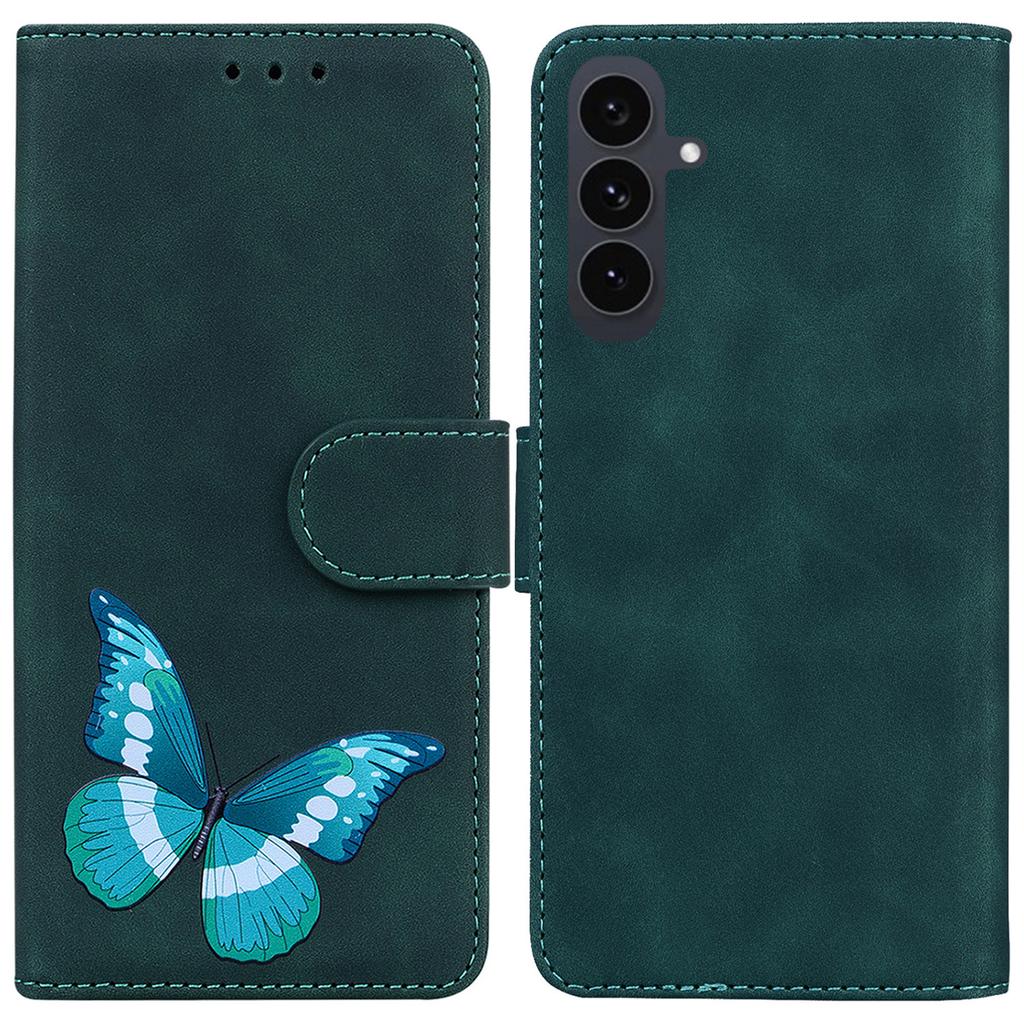For Samsung Galaxy S25 FE Stand Case PU Leather Phone Cover Butterfly Printed