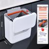 Hanging Kitchen & Bathroom Trash Can with Slide Cover - Wall-Mounted, Sealed Waste & Storage Bin