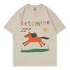 Ketamine Horse Meme T-shirt Men Women Clothing Harajuku Y2k Short Sleeve T Shirts Summer Fashion Casual Cotton T-shirts