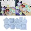 Stars Love Assemble Ornament Resin Casting Silicone Mold Woman Keychain Decor Pendant Quicksand Mold for DIY Crafts