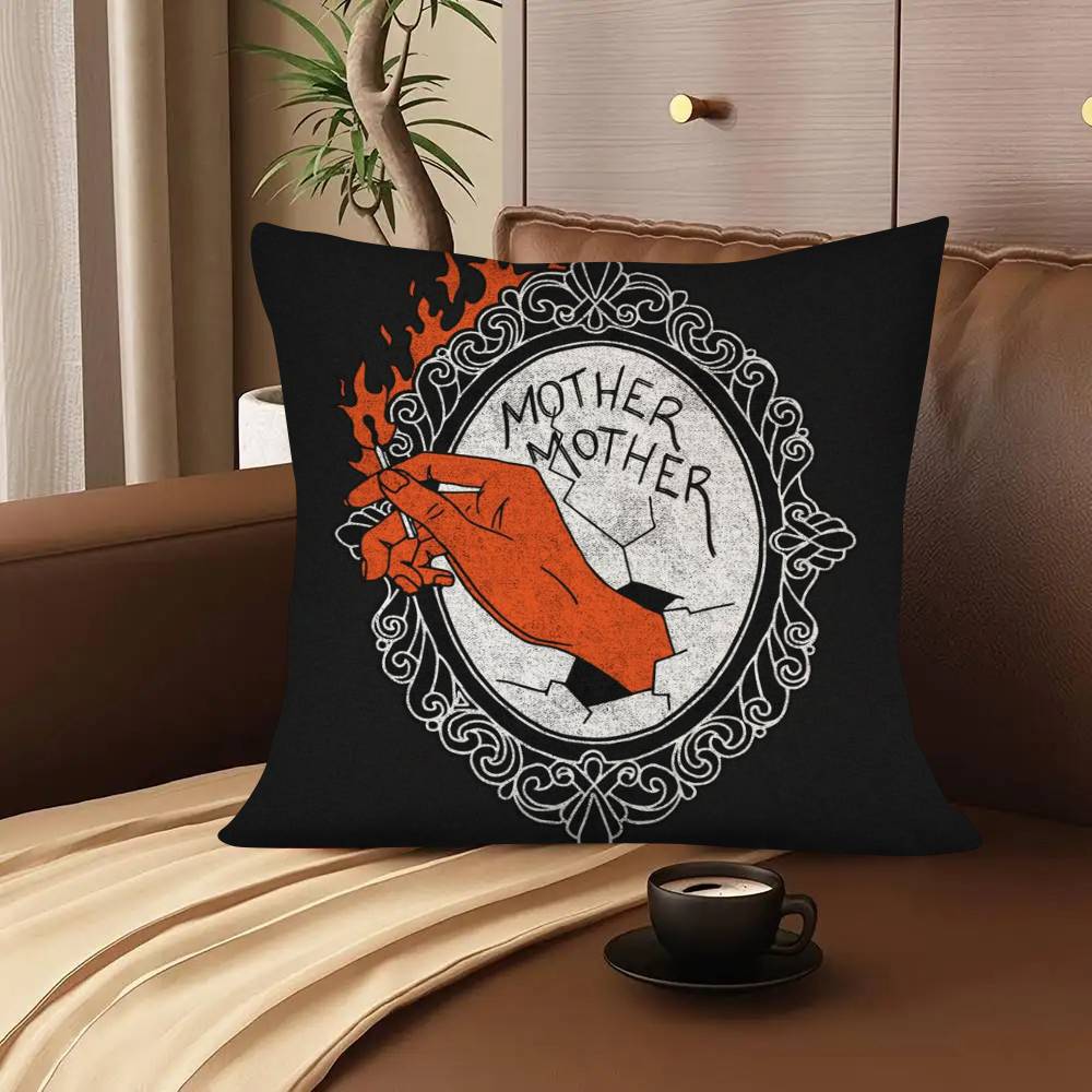 1Pc Popular Band Mother Mother Pillow Case Fashion Square Pillowcase Bedroom Sofa Room Ins Decoration Leisure