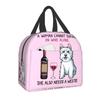 French Bulldog Puppy Facial Insulated Lunch Bag for Work School Frenchie Resuable Thermal Cooler Lunch Box Women Kids