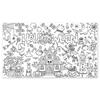 Cartoon Halloween Graffiti Tablecloth Creative Large Coloring Posters  Haunted House
