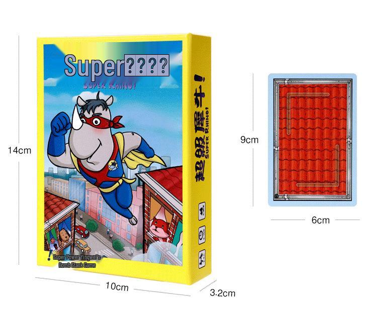 Super Rhino 3D Stacking Game for Kids and Families: Educational, Parent-Child Board Game for 2-4 Players