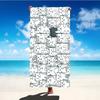 1Pc Cat Pattern Sports Beach Towel, Quick Dry Anti-Sand, Lightweight For Swimming Pool Beach Travel Outdoor & Daily Use