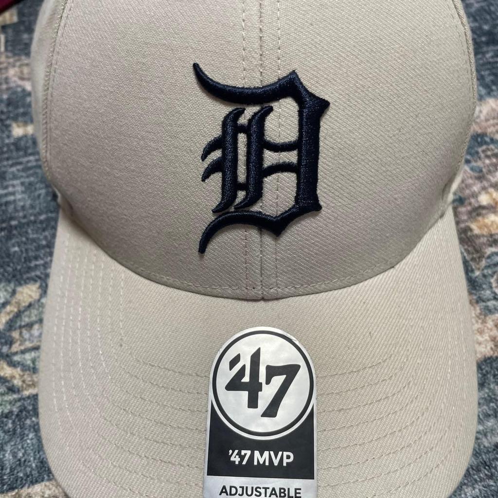 Used [47]Detroit Tigers MVP Cap White Navy MLB