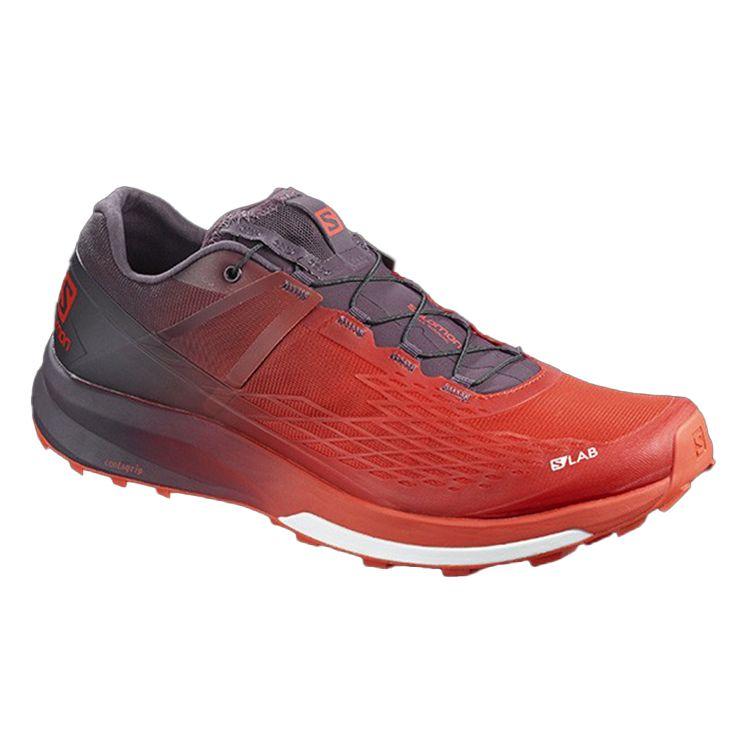 Salomon S/Lab Ultra 2 Non-Slip Durable Breathable Low-Top Hiking Shoes Men Hiking Shoes Red 409272