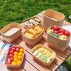 Disposable Kraft Paper Bento Boxes: Perfect for Picnics & Meals