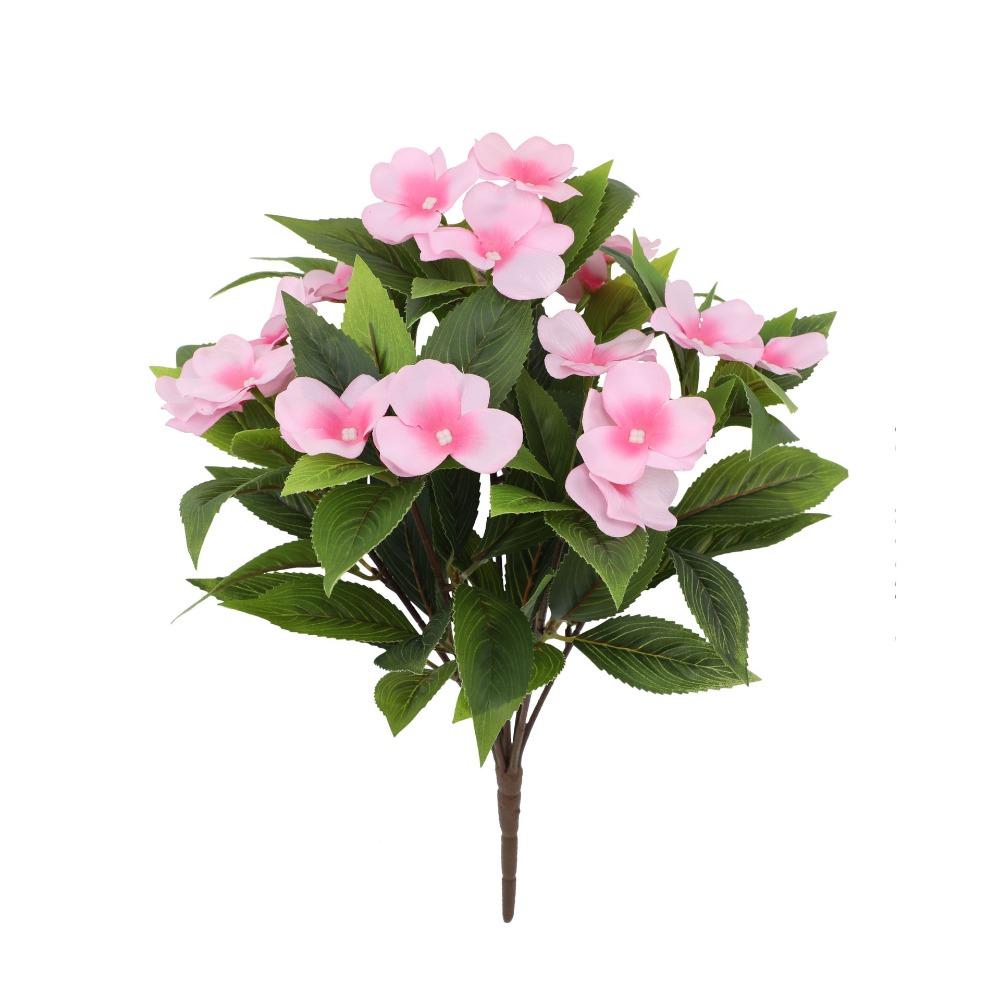 Vibrant Arrangement Silk Balsam Flowers Silk Material DIY Floral Materials Artificial Flowers Vibrant Colors Realistic