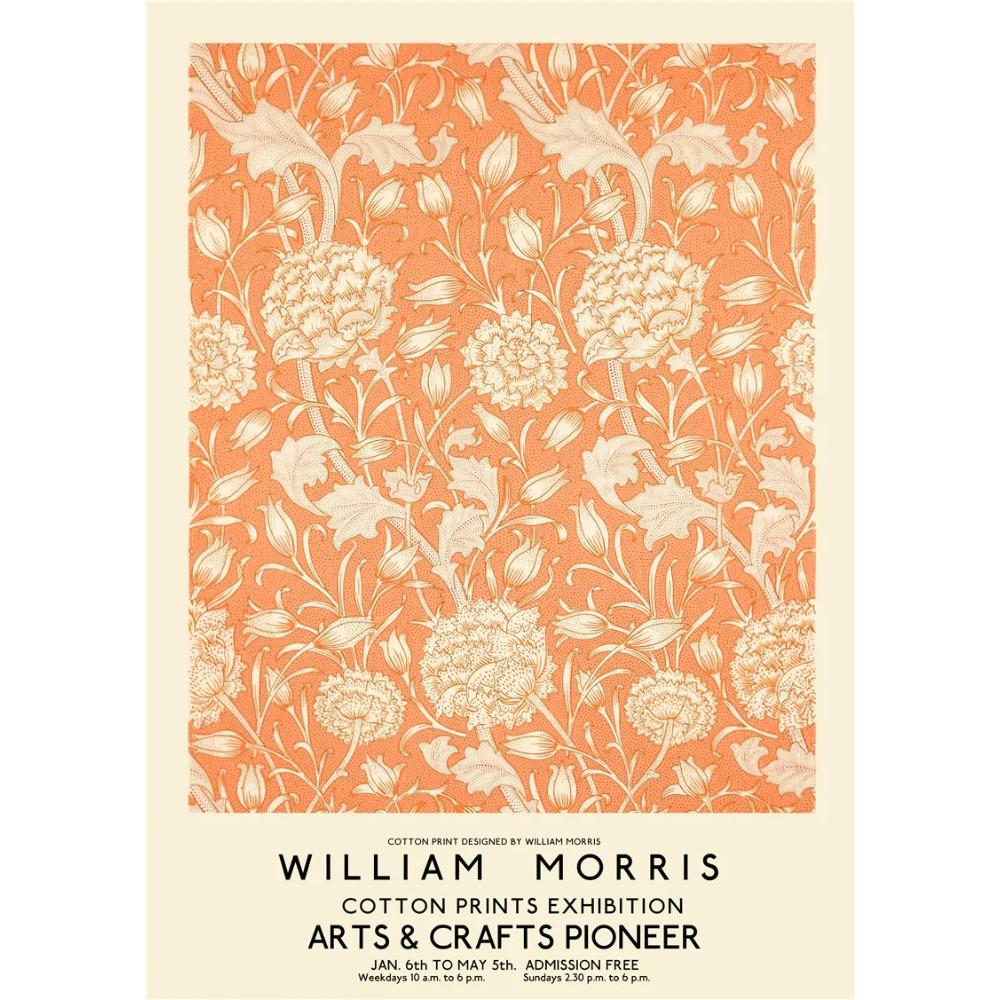 William Morris Leaf Flower Plant Wall Art Canvas Painting Gallery Nordic Posters And Prints Pictures For Home Living Room Decor