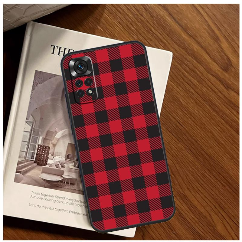 Buffalo Plaid Pattern Case For Xiaomi Redmi Note 14 13 9 10 11 12 15 Pro Plus Cover For Redmi 15 C 13C 12C 10C 14C
