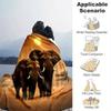 1pc. African Elephant Sunset Scene Blanket - Perfect for Home, Office, Outdoor Use, Gift Idea, Suitable for All Seasonsz041735