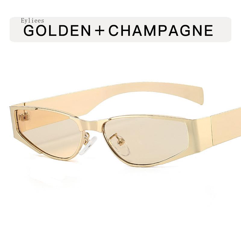 Small Narrow Frame Sunglasses Women Y2k Cat Eye Sun Glasses Female Fashion Brand Vintage Sports Punk Hip-Hop Style Eyewear