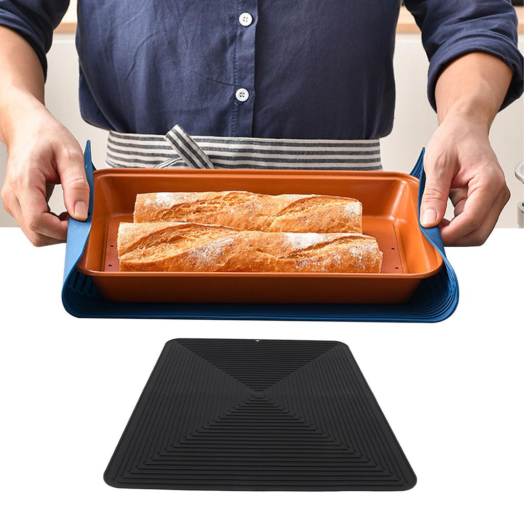 Silicone Dish Drying Mat Countertop Protector Ht Insulation Non Slip Drain Pad for Kitchen Counter