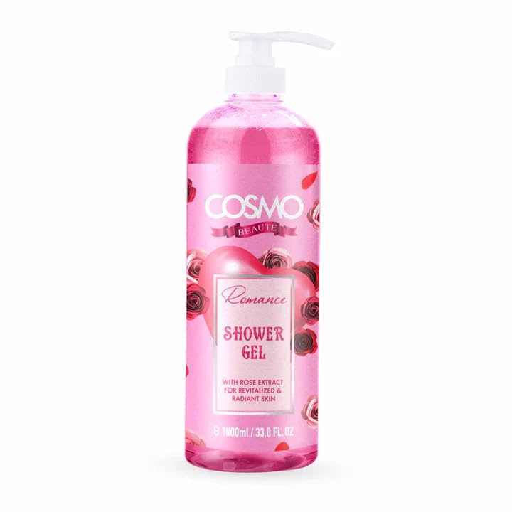 

CD COSMO DESIGNS Beaute Romance Парфюмированный Гель для Душа - 1000 мл, С Маслами и Экстрактами для Обновленной и Сияющей Кожи Масло для Видимо, Мягкой, Светящейся, H