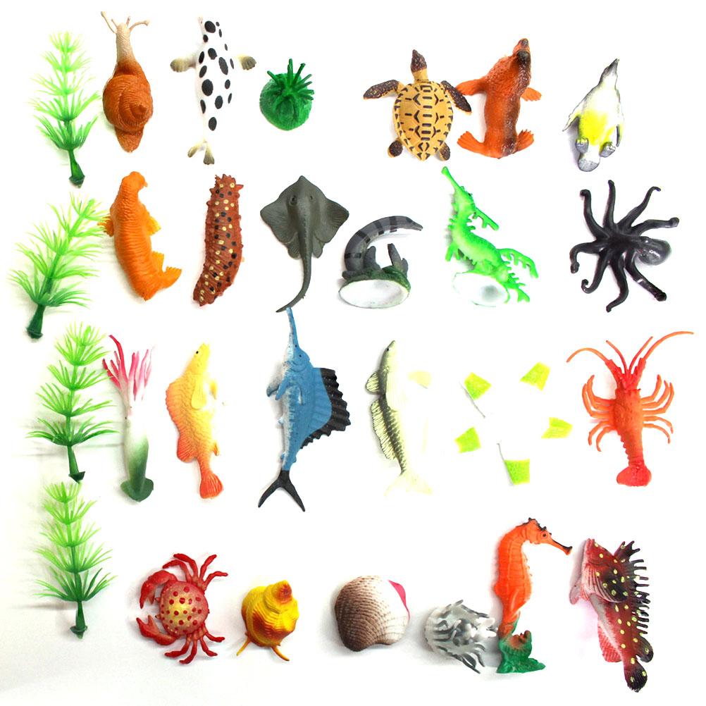 64dílná sada hraček s oceánskými mořskými zvířaty Realistická figurka podmořského života Hračka do vany Dárky na párty Hračky