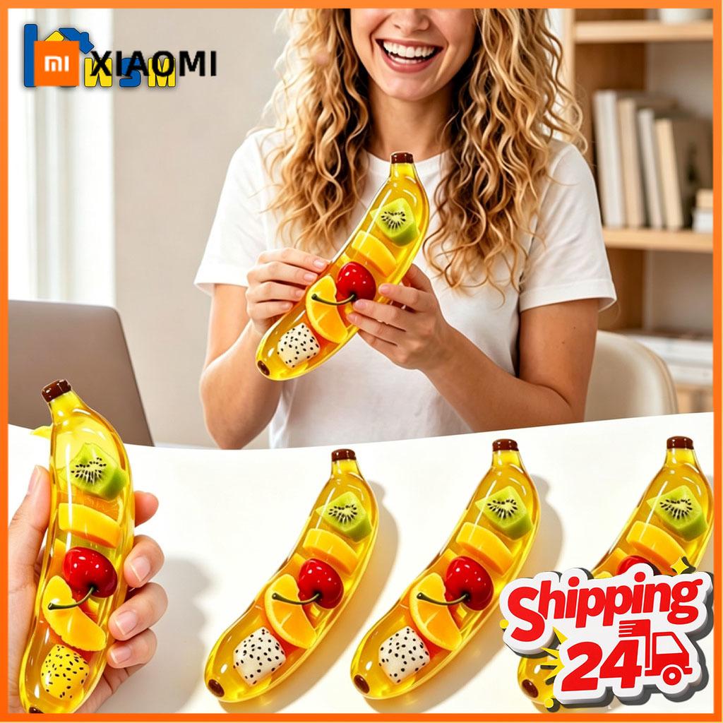 Xiaomi 1-8PCS Slow Rising Maltose Banana Squishy Soft Squeeze Stress Relief Decompression Fidget for Adults Office Desk Party Gift
