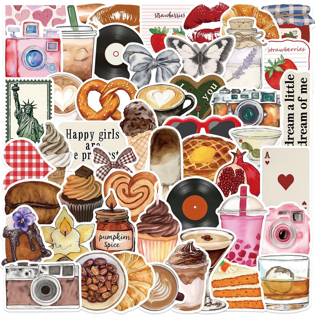 50 New Aesthetic Inspirational Graffiti Stickers Decorate Ipad Suitcase Notebook Diy Waterproof