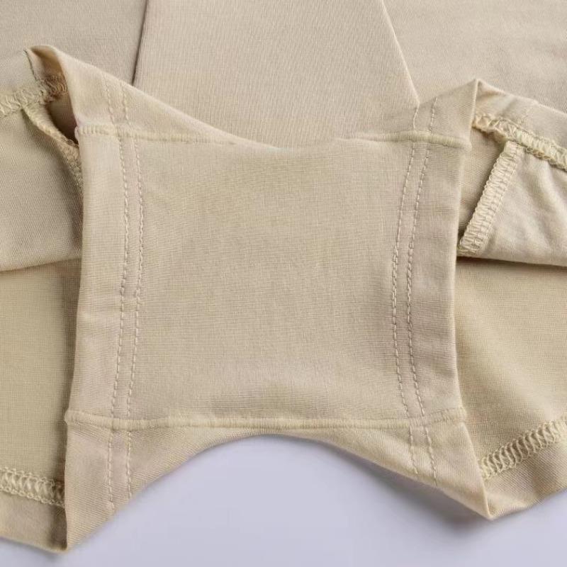 Women Cotton Panties High Waist Briefs Pockets Zipper Underwear Plus Size Underpants Simple Elderly Female Safety Shorts Pants Pants-shorts Bikinis