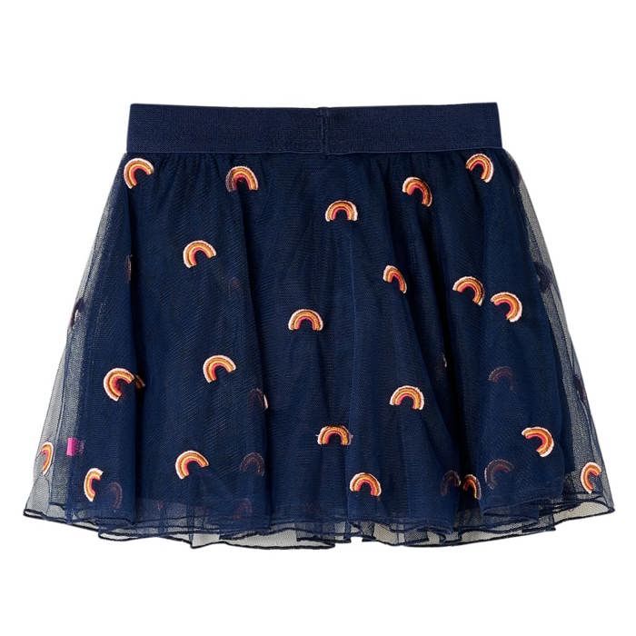 Jupe avec tulle pour enfants bleu marine 92/104/116/128/140
